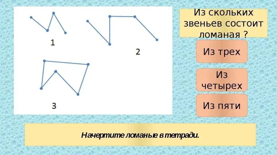 Ломаная линия из 2 звеньев. Ломаная линия 2 класс математика. ломаная линия из трех звеньев 1 класс. ломаная линия из 3 звеньев 4 класс. ломынная из трех звеньев.