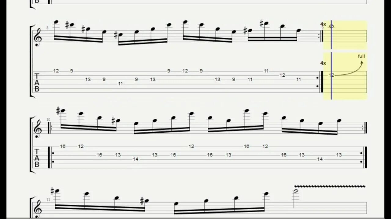 Lesson tab