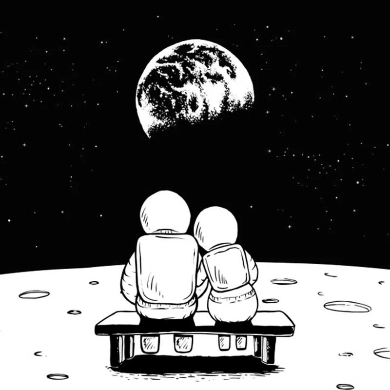 Космонавт на Луне. Космонавт иллюстрация. Космонавт черно белый. Картина космос черно белая.