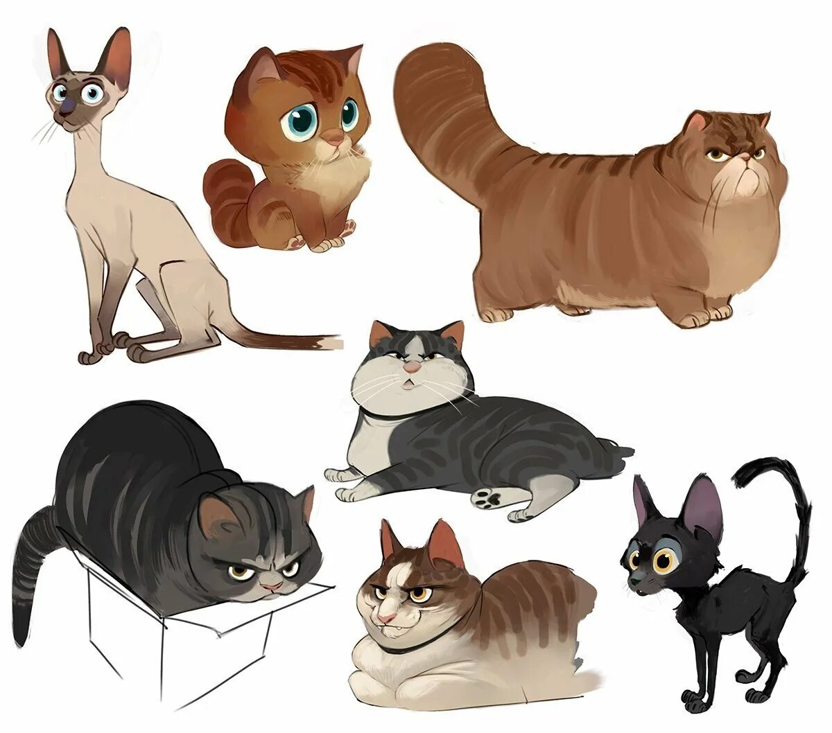 Коты в мультяшном стиле. Животное в мультяшном стиле. Кошка в мультяшном стиле. Стили рисования кошек. Animal character