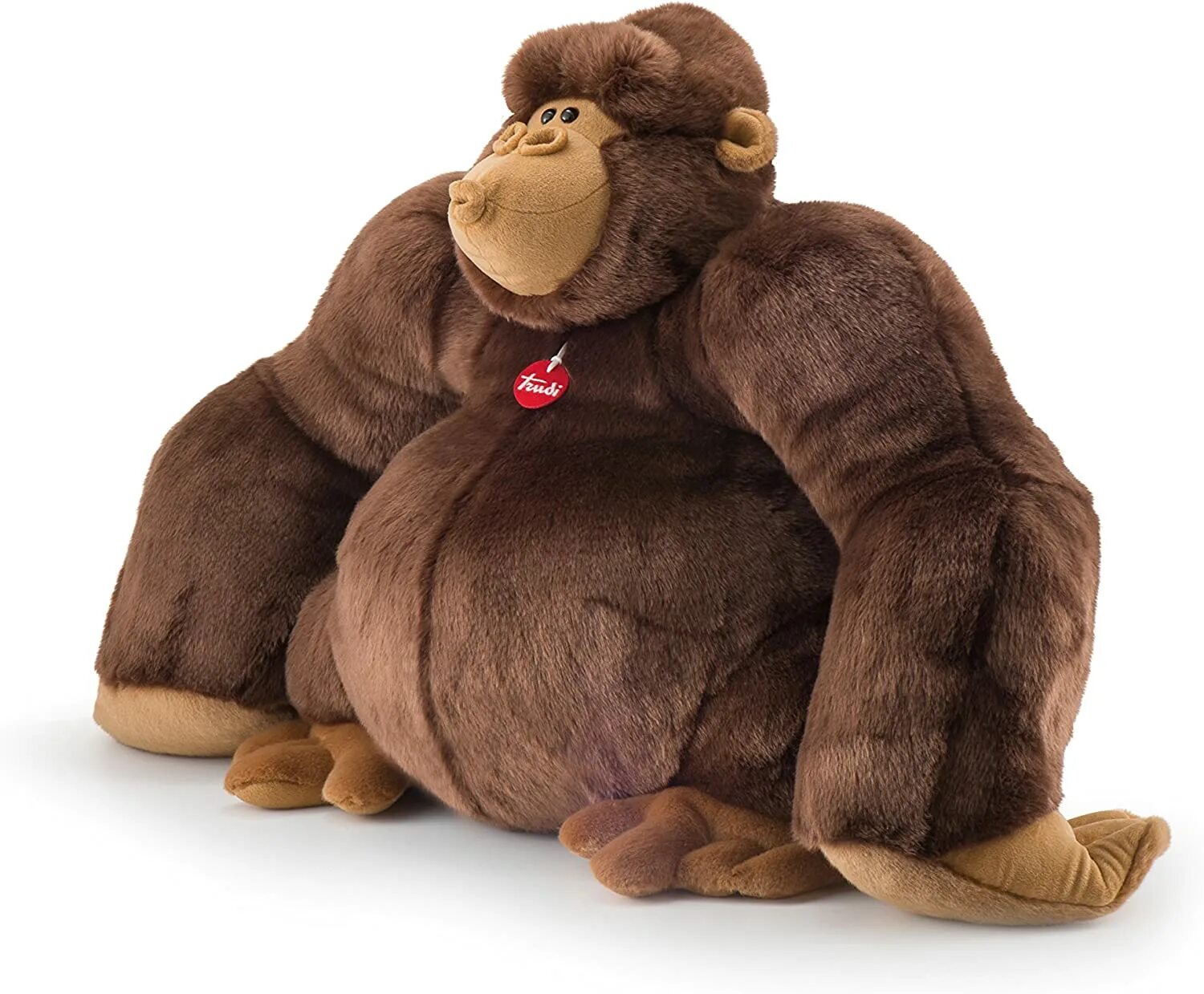 Игрушки из толстых. Trudi Rocco Gorilla (98cm). Toy Trudi White Gorilla. Мягкая игрушка горилла большая. Большие мягкие игрушки обезьяны.