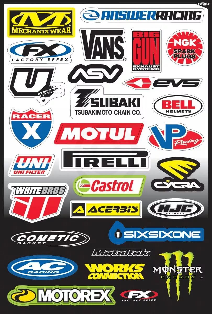 гоночные бренды. спонсорские наклейки на авто. наклейки на авто. спортивные наклейки на автомобиль. наклейки на авто.