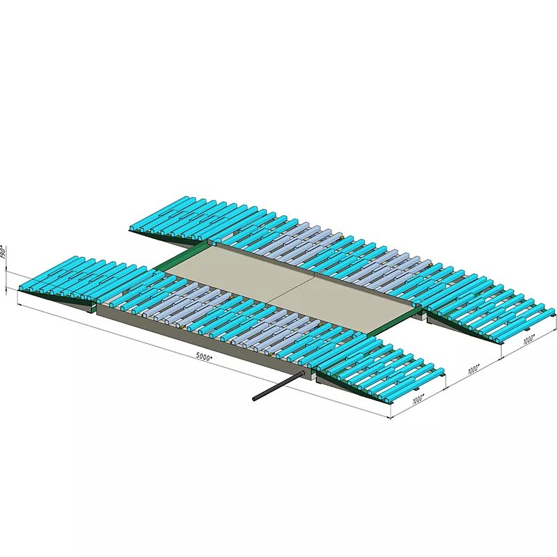 Эстакада для колес. Аппарель для мойки колес. Эстакада 5м усиленная ( 5000*2800*155 мм). Система модульных эстакад "t5 combithech". Эстакада для мойки колес чертеж.