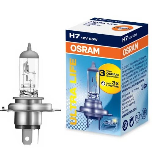Лампы h7 osram ultra life. Osram 64210ult. Лампа автомобильная галогенная h7 12v 55w px26d. Osram ultra life h7 64210ult-hcb 12v 55w 2 шт;. Лампа osram h4 12v ultra life 2шт.