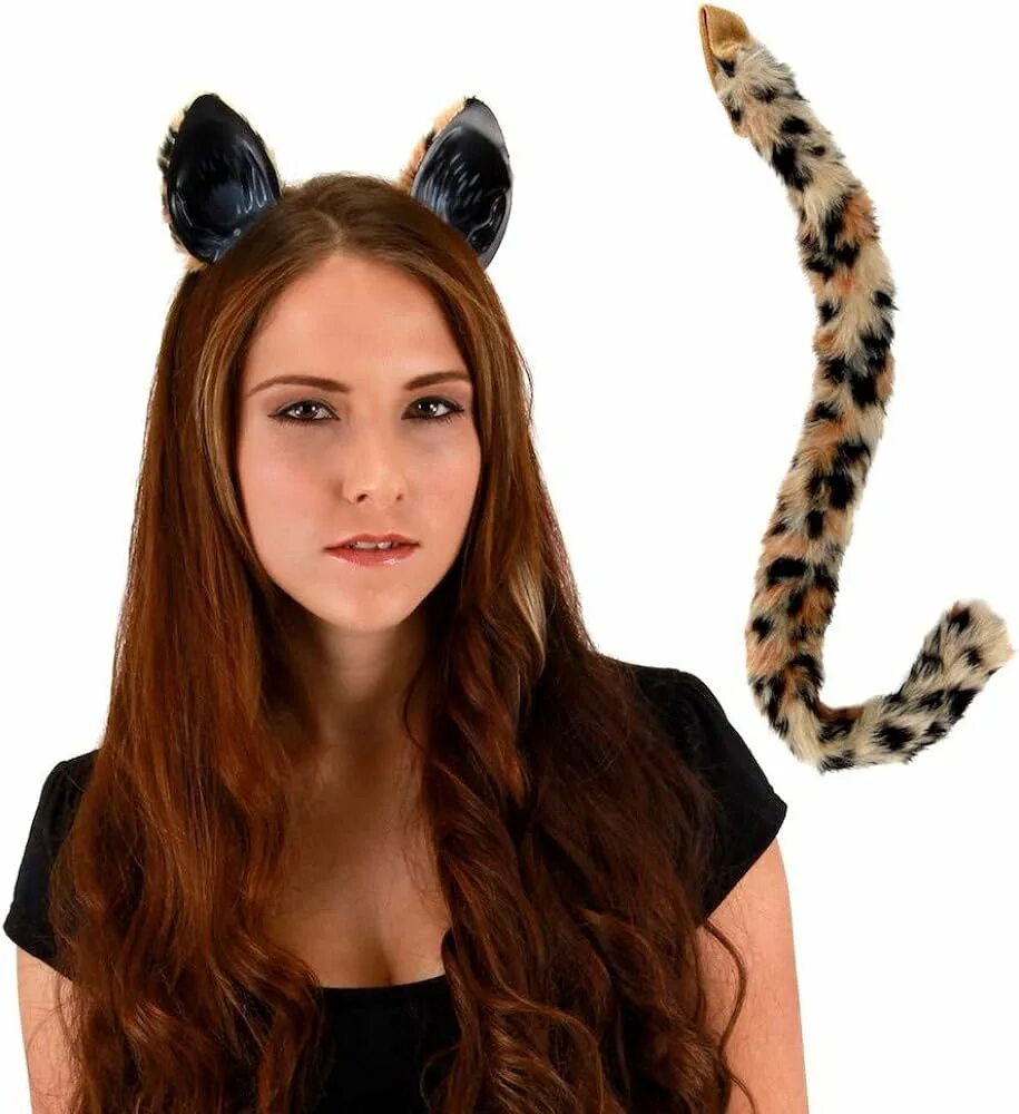 Уши и хвост. Заберу уши с хвостиком. Забизу уши с хвостиком. Headband with Cat Ears.