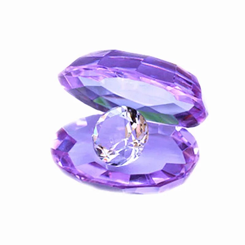 Crystal 9. Ракушка с кристаллом. МОСМО Даймонд фиолетовый.