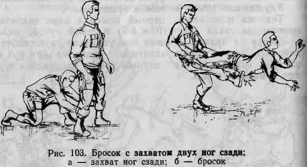 Сбивание противника ногой. Прием с захваченной ногой. Рассказ захват