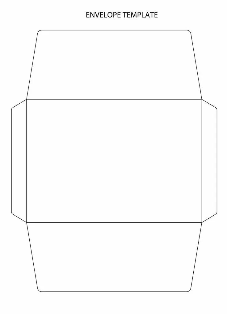 4" x 6' envie template Шаблон конверта, Шаблоны, Конверт
