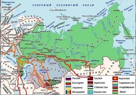 Страны ближнего зарубежья граничащие с россией