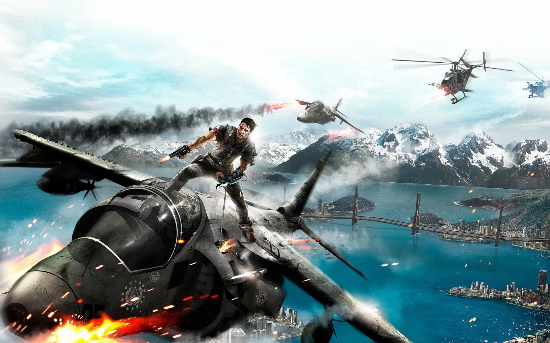 Игры на рабочем столе 2. Игра just cause 2. Игра just cause 3. Just cause 2 3 4. Just cause 4 истребитель.