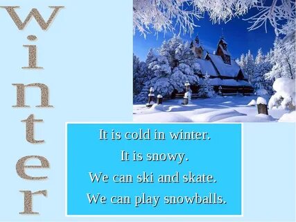 There was winter
