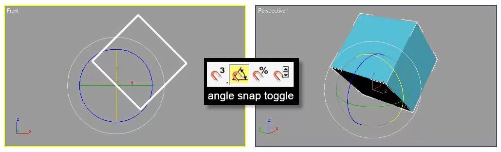 Градус поворота проектора. Rotate. Pyprism rotate. [Angle Snap toggle].