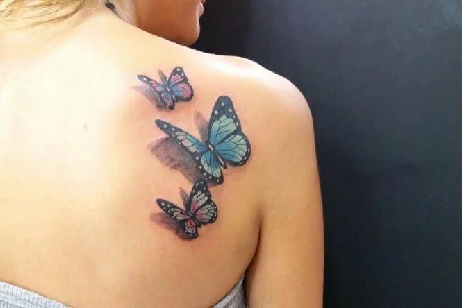 Tatuaż motyle - najpiękniejsze wzory: kolorowe, czarno-białe, 3D Tatuaggi, Tatua