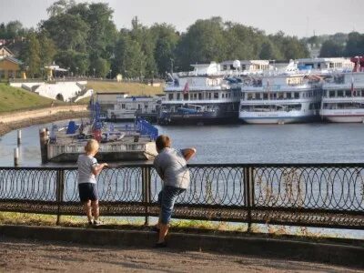 Теплоход в первый день