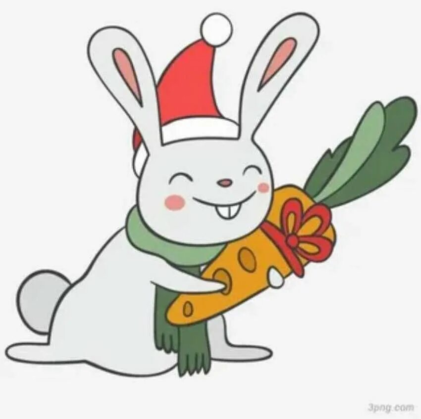 Новогодний кролик. Кролик новый год. Кролик символ года. Мультяшные новогодние кролики. 24 год год кролика
