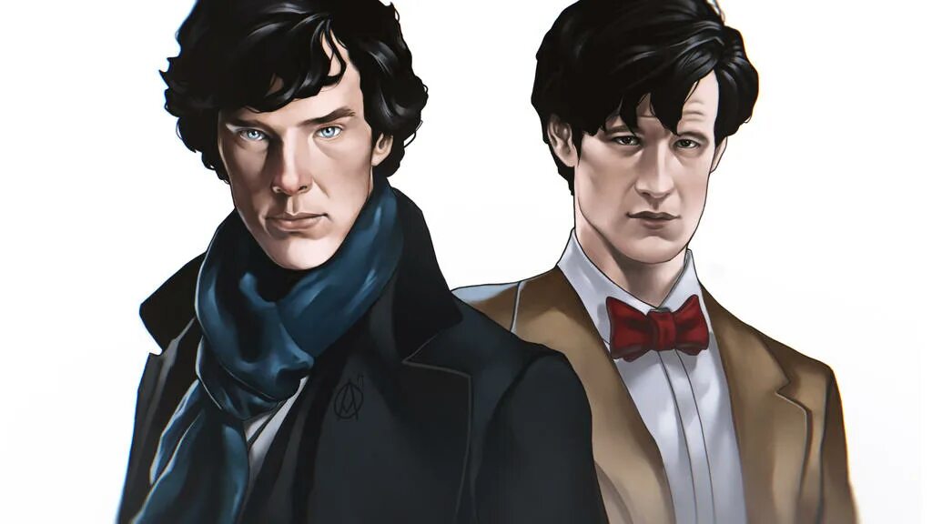 Шерлок и 11 доктор. Доктор кто с бенедиктом. Доктор кто и шерлок холмс. Одиннадцатый доктор шерлок холмс. Шерлок и доктор кто.