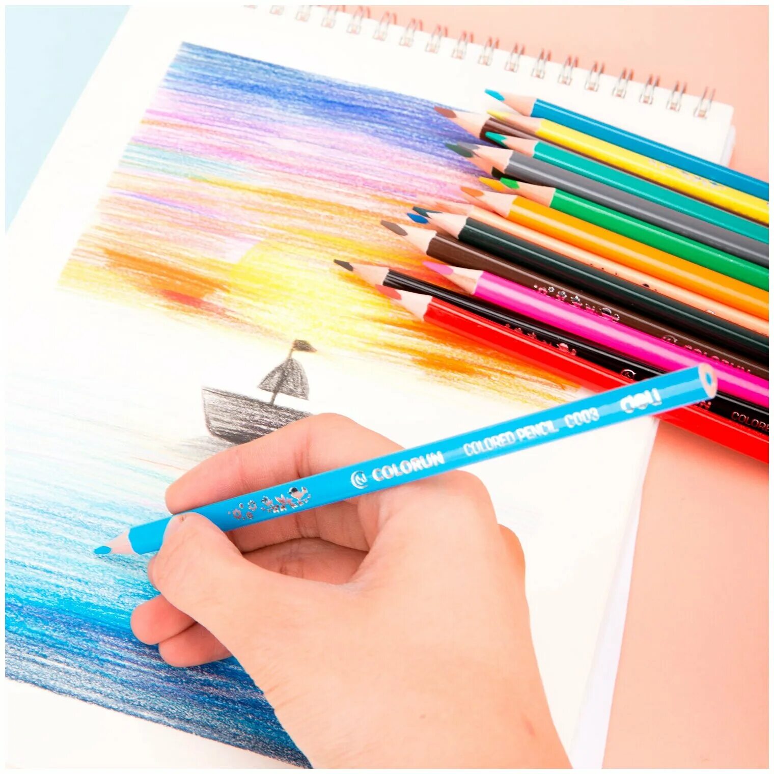 карандаши цветные 12цв 3-гран,точилка kores 93312. карандаши цветные color 12цв. карандаш чернографитный koh-i-noor 5н. цветные карандаши трёхгранные 36 цветов. цветные карандаши с точилкой.