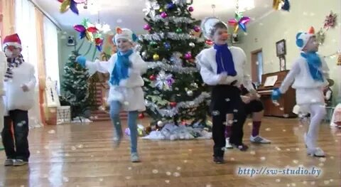 Детский танец снеговиков на новый год