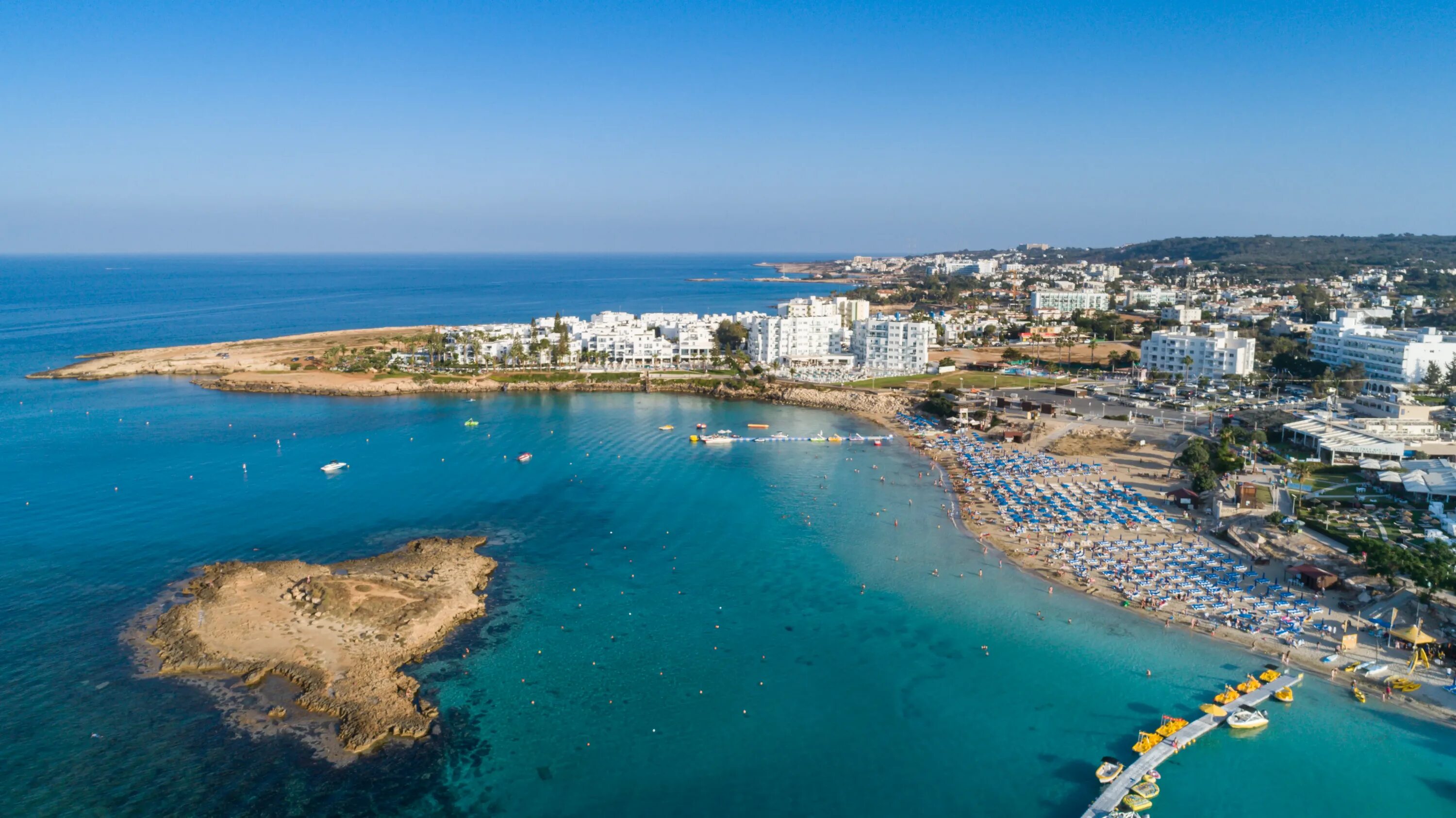 Протарас. Fig Tree Bay Кипр. Пляж фиг три Бэй Протарас. Залив фигового дерева Протарас Кипр. Пляж фигового дерева