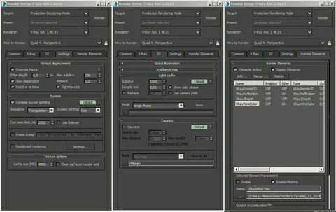 Rendering setup