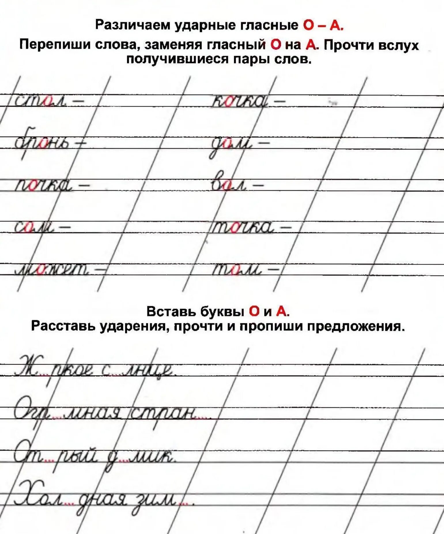 Как определить ударную гласную в слове