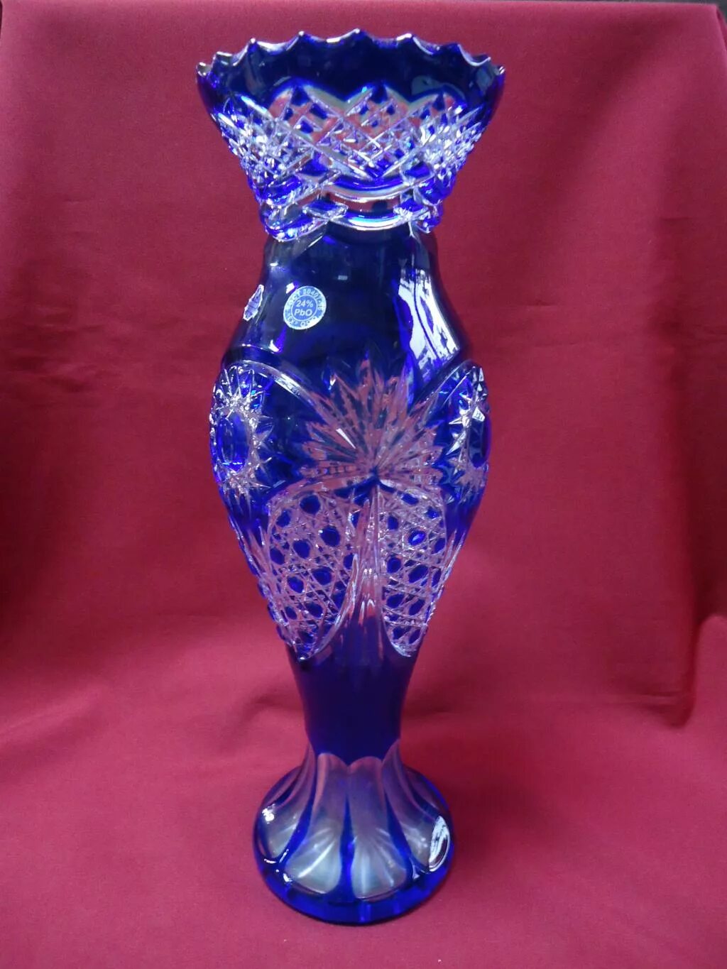 ваза синяя. ваза хрустальная амфора. синяя хрустальная ваза. ваза амфора гусь хрустальный. ладья "хрусталь 61108" 305мм.