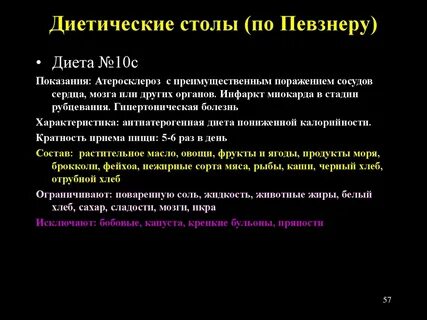 Стол 10 после инфаркта