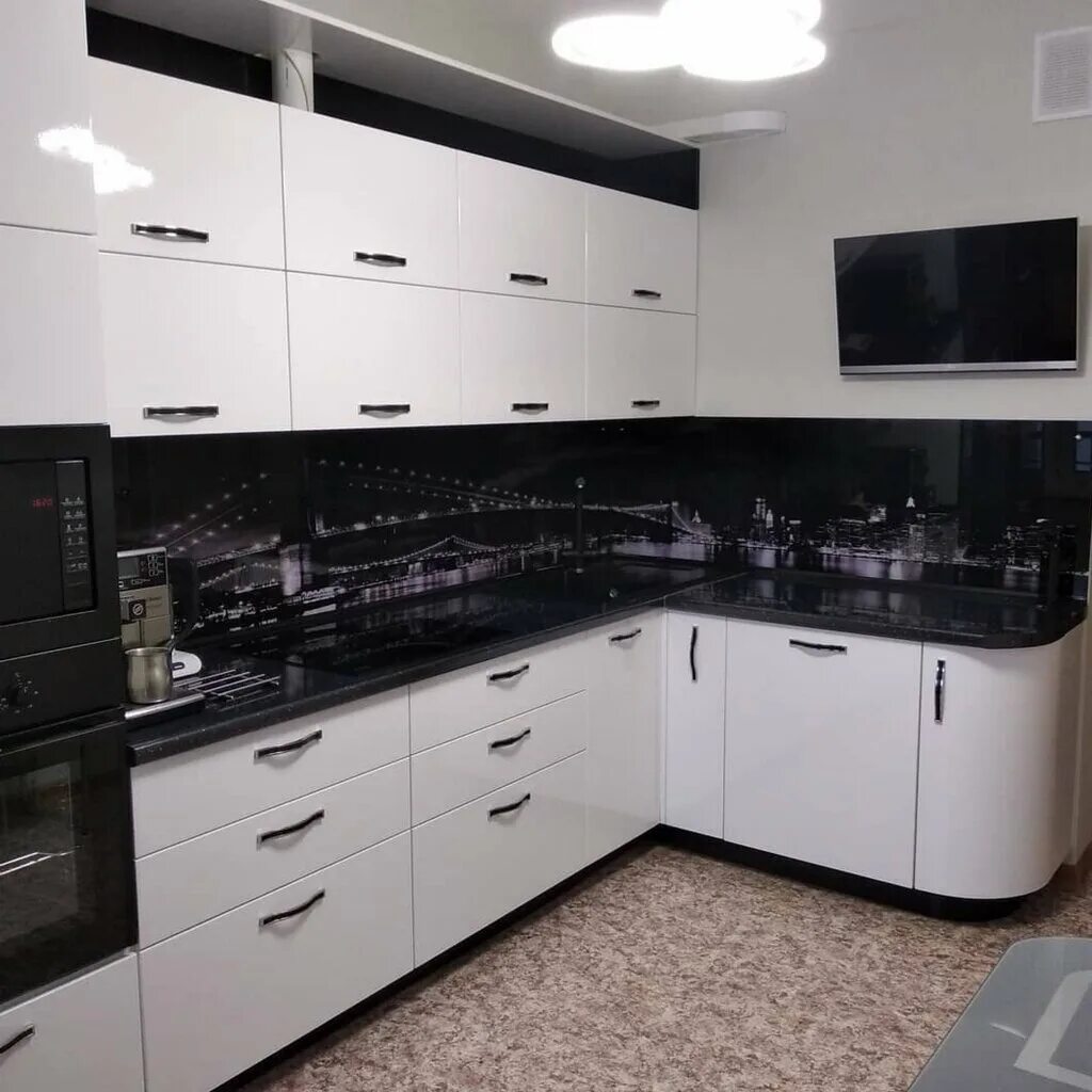 White Cabinets Black Appliances Kitchen Kitchen cabinets with black appliances, 