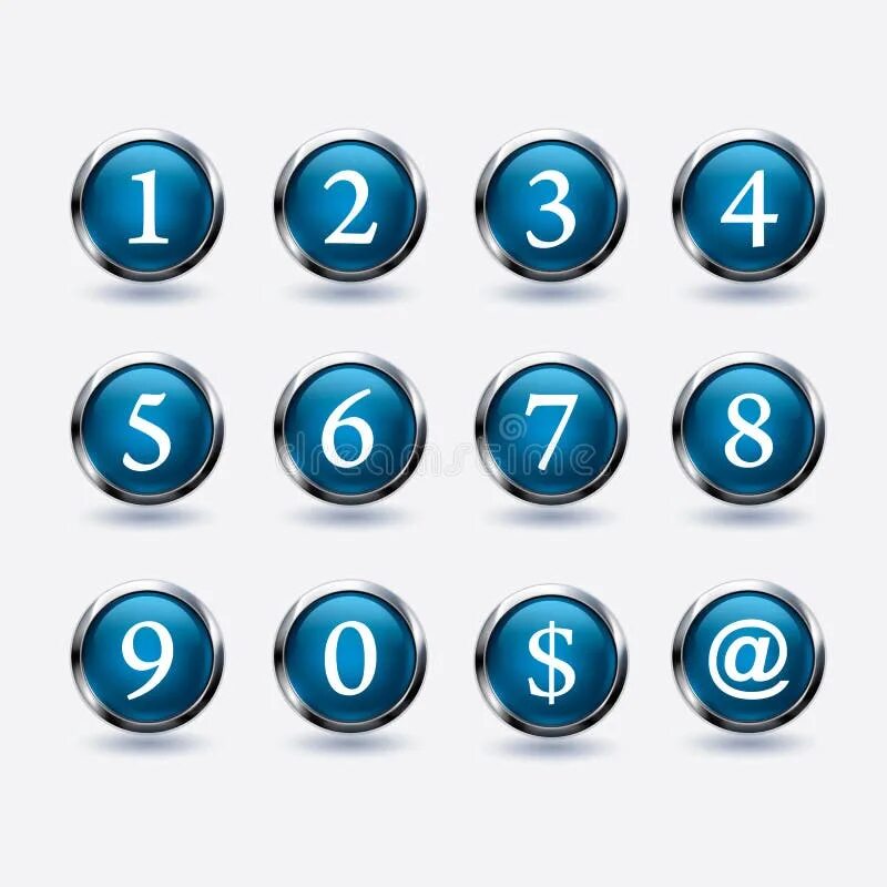 Number buttons