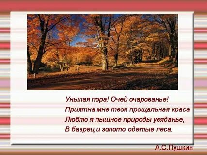 Почему осень называют унылой порой