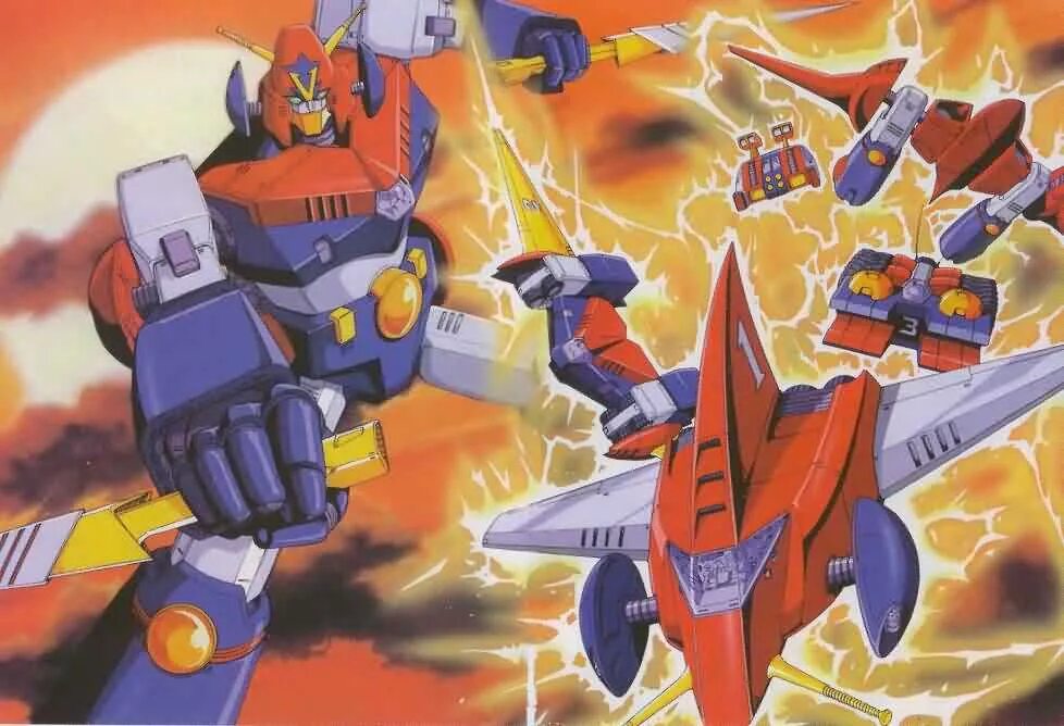 Choudenji robo combattler v. Combattler v. super tomosha.