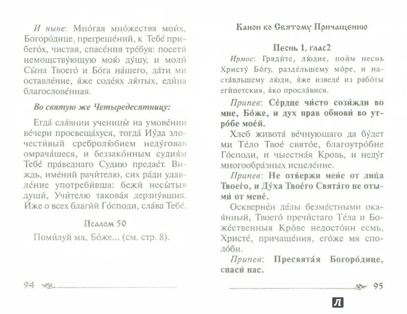 богородичное правило текст читать