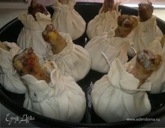 Куриные голени в слоеных мешочках рецепт. Куриные голени в слоеных мешочках рецепт