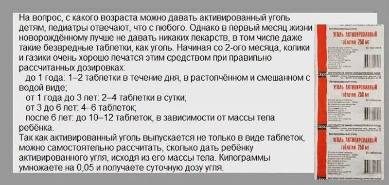 Сколько раз в день пить уголь активированный