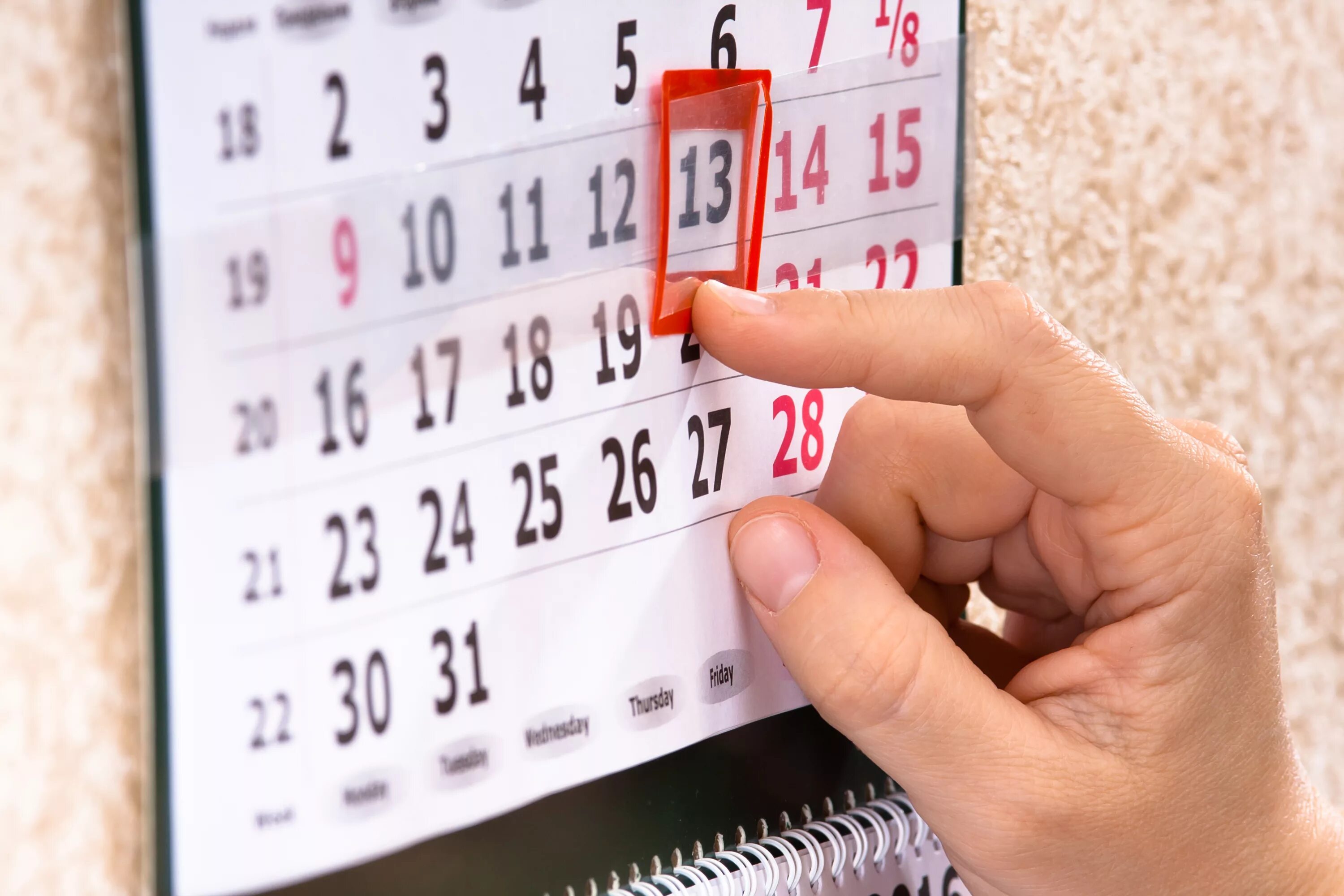 31 ноября 2019 года. Отмечает в календаре. Человек отмечает в календаре. Человек с календарем. Календарь в руках.
