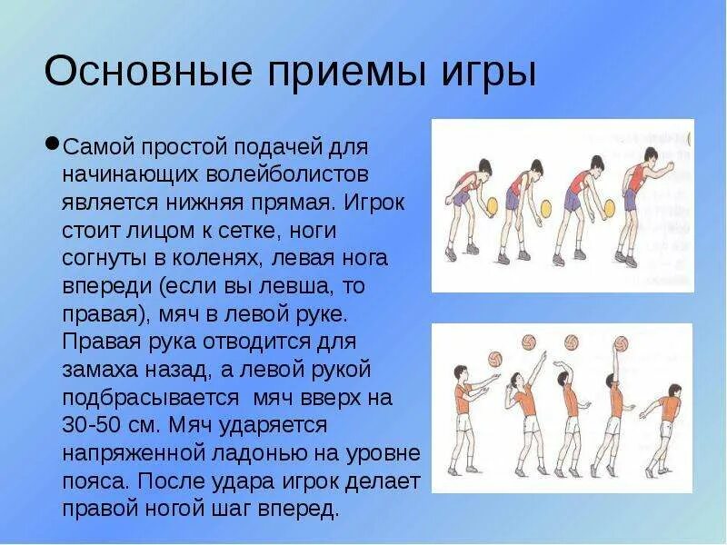 Правила игры волейбол подача. Основные приемы игры в волейбол. Основные приемы в волейболе. Как играть в волейбол. Основные технические приемы в волейболе.