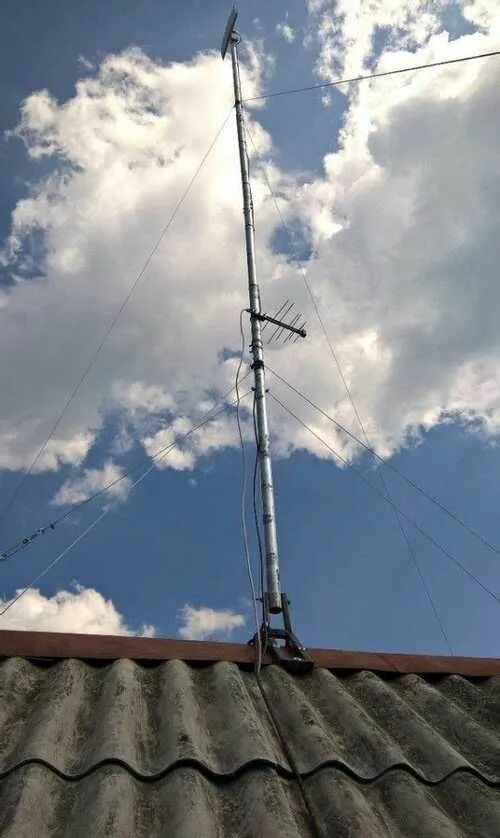 Крепление для мачты антенны. Крепление антенны на трубу. Крепление антенны на крыше. Мачта для тв антенны на дачу. Кронштейн для мачты антенны.