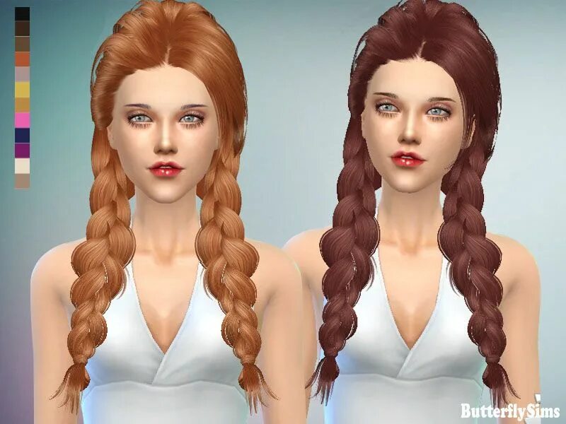 SIMS 4 коса. SIMS 4 косички. Симс 4 длинная коса. SIMS 4 hair. Моды на симс 4 версия 1.105 345.1020