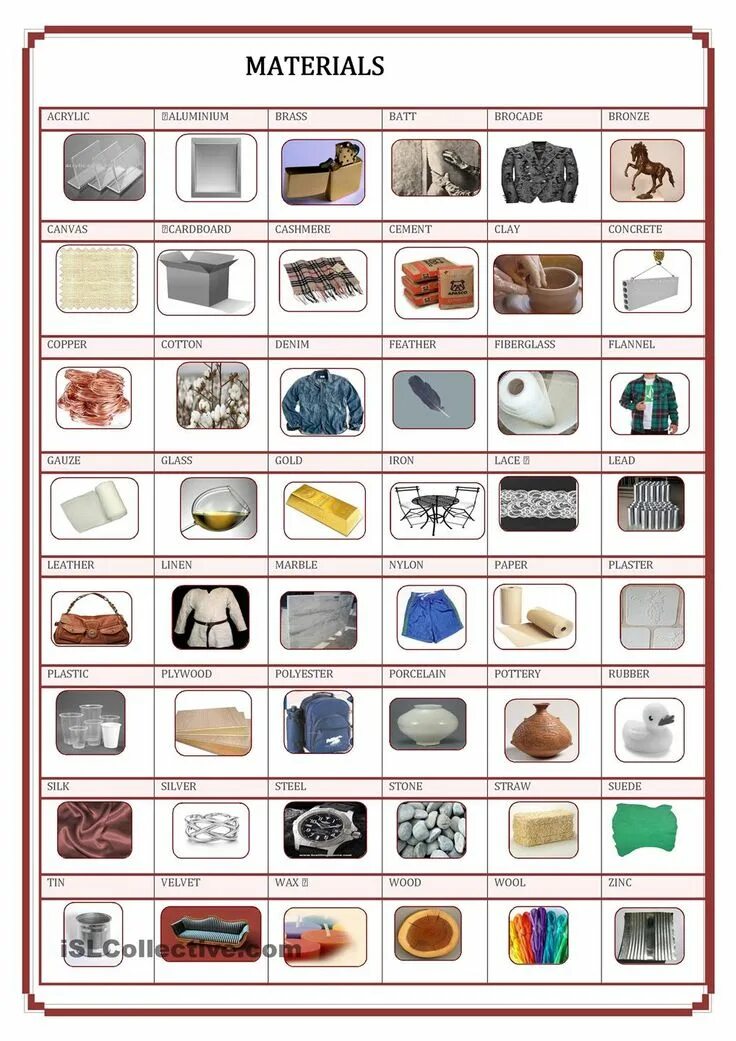 Many different types of things