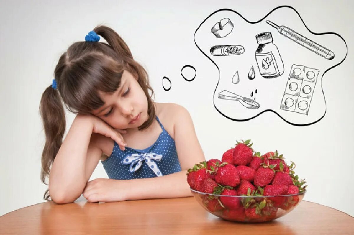 Как выглядит аллергия на клубнику Allergic reaction to antibiotics in children