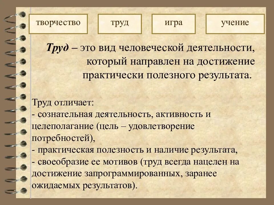 Отличает ее от других видов. Труд вид деятельности. Виды деятельности человека труд. Учение как вид деятельности. Многообразие человеческой деятельности таблица.