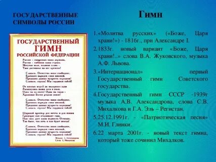 Текст гимна империи