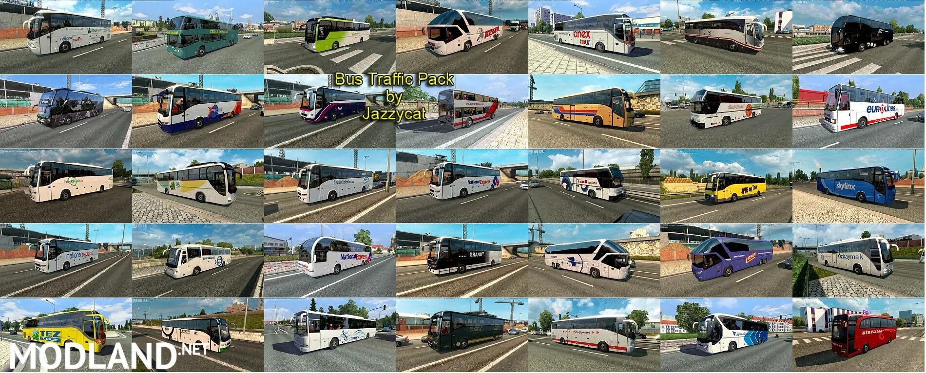 Евро трек симулятор 2 автобусы. Трафик для етс 2 1 36. Bus ETS 2. Bus Traffic для етс 2 1.43. Russian Traffic Pack by Jazzycat для Euro Truck Simulator 2.