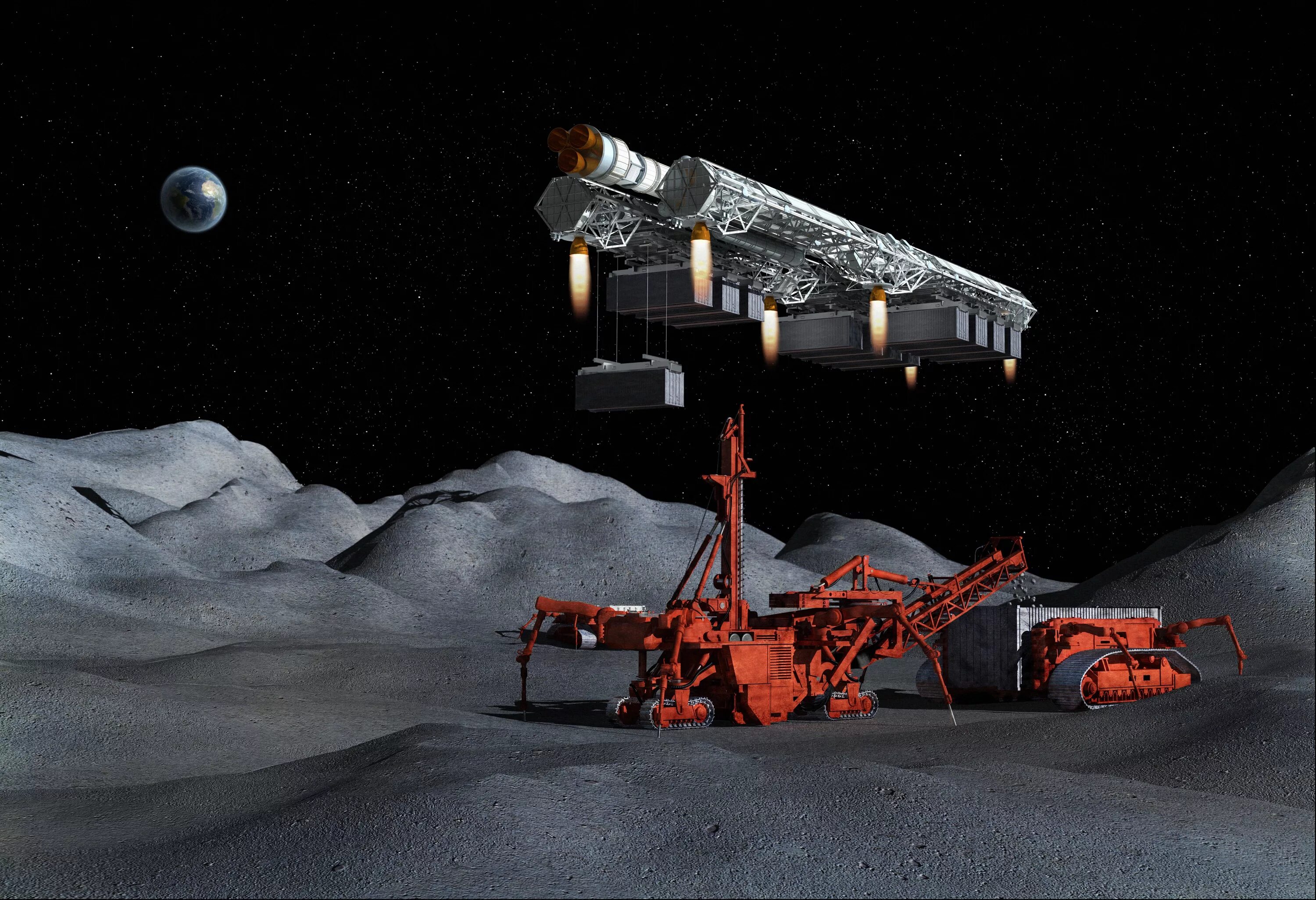 Добыча ресурсов в космосе. Добыча ресурсов на астероидах. Добыча полезных ископаемых на луне. Космонавтика. Телескопы для изучения астероидов.