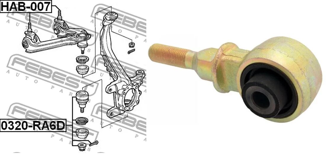 Опора шаровая переднего нижнего рычага. Опора шаровая переднего верхнего рычага FEBEST 0320-313. Опора шаровая переднего Нижнего рычага Almera Classic 2007. Honda City 1999 шаровая переднего рычаг. Hab-050 FEBEST сайлентблок переднего верхнего рычага.