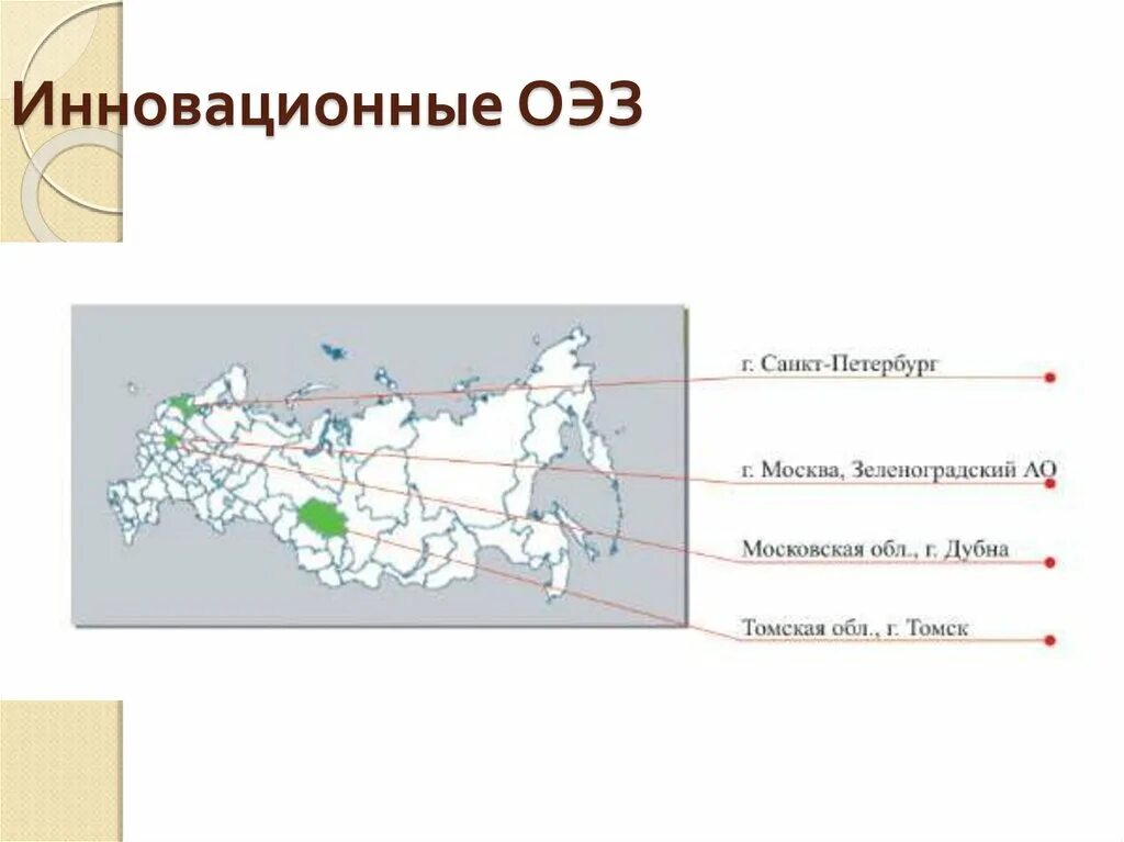 Инновационные ОЭЗ. ОЭЗ Санкт-Петербург. Свободная экономическая зона Питер. Особые экономические зоны Московской области.