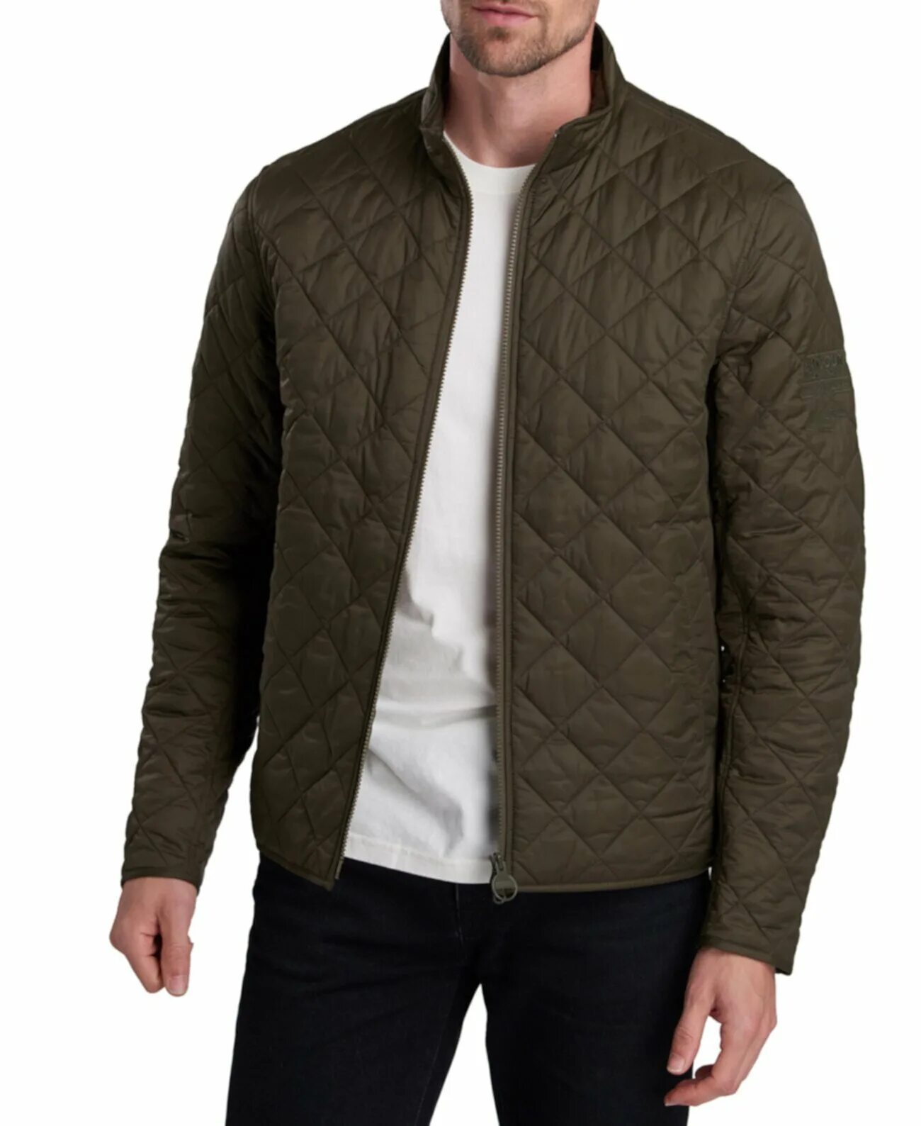 Заказать Пуховики Мужская стеганая куртка Gillock Barbour, цвет - черный, по цен