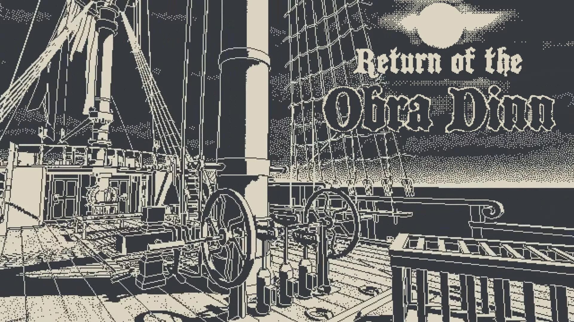 Игра Return of the obra Dinn. Еру куегкт ща еру ЩИКФ вштт. Обра Динн корабль. Return of the obra Dinn обложка.