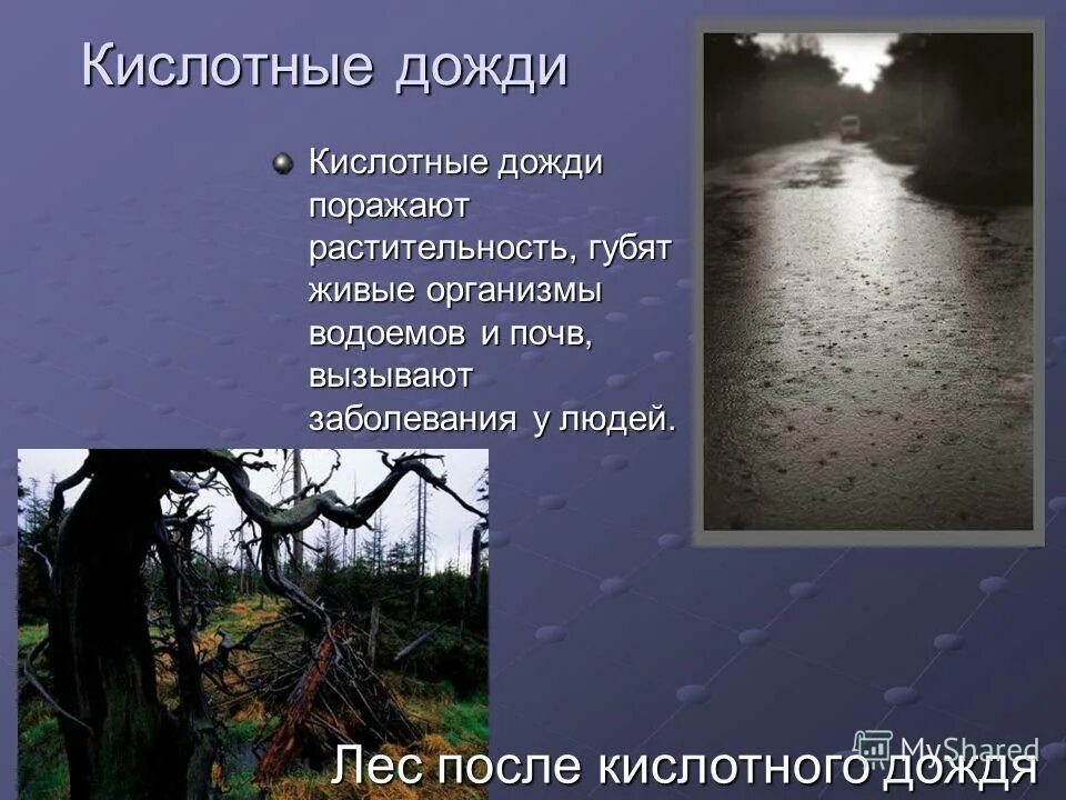 кислотные дожди регионы