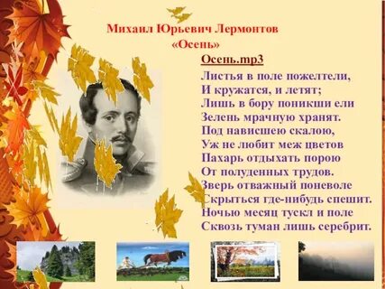 Листья пожелтели и кружатся и летят